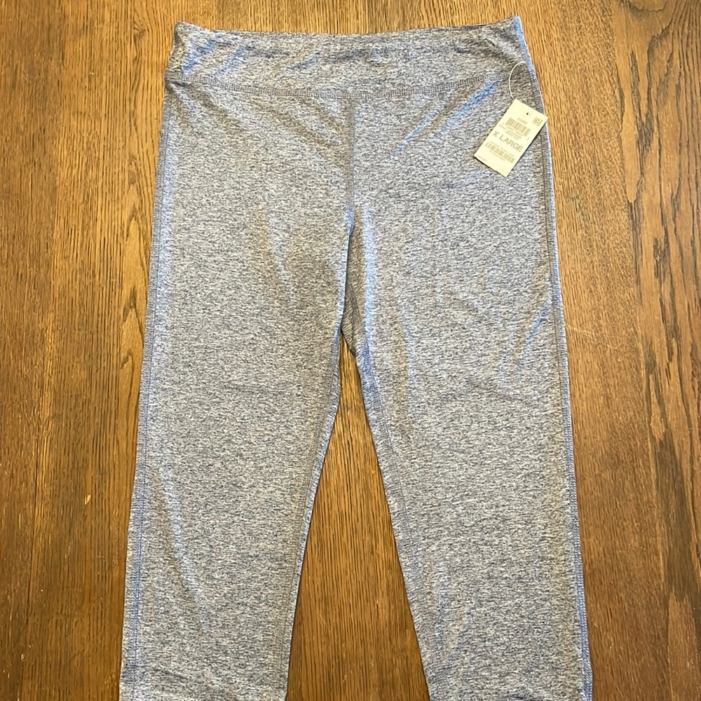 NWT Ideology Cropped Leggings Indigo Youth XL